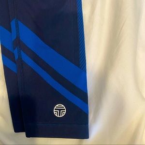 Tory Sport Seamless Chevron Navy Leggings 7/8
